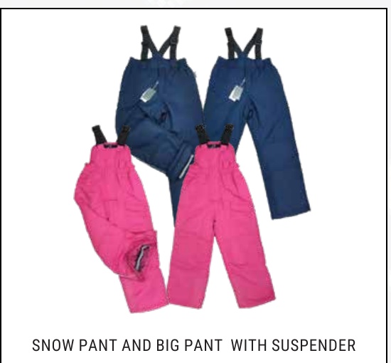 Kids Snow Pants & Dungarees with Suspenders